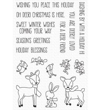 MFT: Dashing Deer Clear Stamps, 4x6 inch