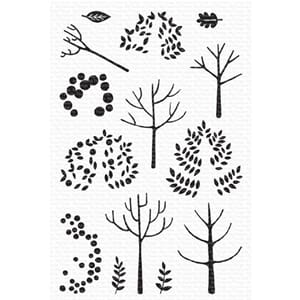 MFT: Modern Trees Clear Stamps, 4x6 inch