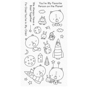 MFT: Blastoff Buddies Clear Stamps, 3x4 inch