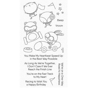 MFT: Fast-Track Friends Clear Stamp, 4x8 inch