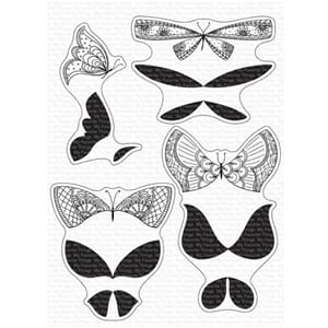 MFT: More Brilliant Butterflies Clear Stamps, 6x8 inch