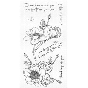 MFT: Magnolia Blossoms Clear Stamps, 4x8 inch