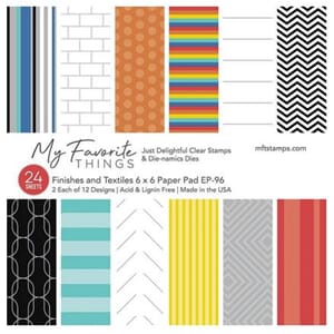 MFT: Finishes and Textiles Paper Pack, 6x6, 24/Pkg