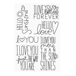 MFT: I Love You More Clear Stamps, 4x6 inch