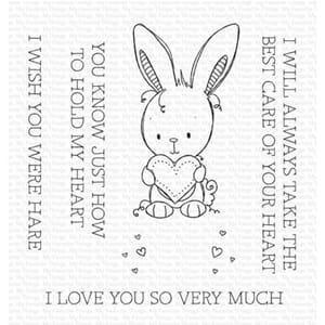 MFT: RAM Wish You Were Hare Clear Stamps, 4x4 inch