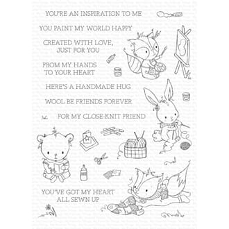 MFT: Crafty Companions Clear Stamps, 6x8 inch