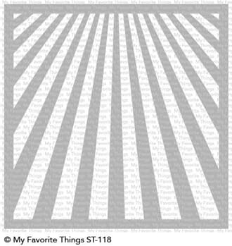 MFT: Stencil Ray of Light, 6x6 inch