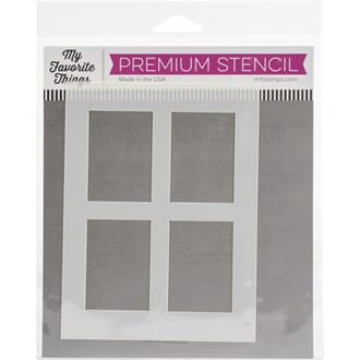 MFT: Window Panes Stencil, str 4.5x6 inch
