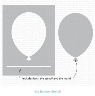 MFT: Big Balloon Stencil, 6x6 inch