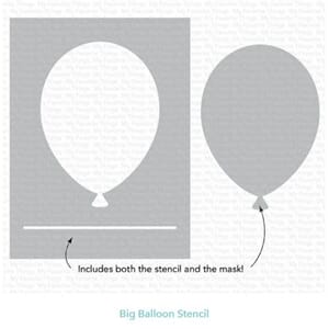 MFT: Big Balloon Stencil, 6x6 inch