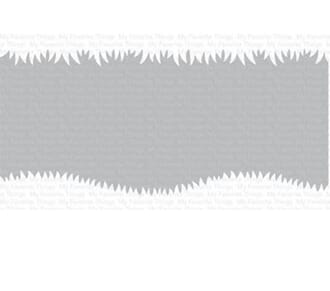 MFT: Slimline Grassy Edges Stencil, 9x4 inch