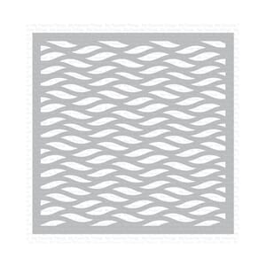 MFT: Wavy Lines Stencil, 6x6 inch