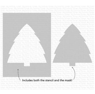 MFT - Christmas Tree Background Stencil, str 4.5x6 inch