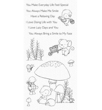 MFT: SY Always Bring a Smile Clear Stamps, 4x8 inch