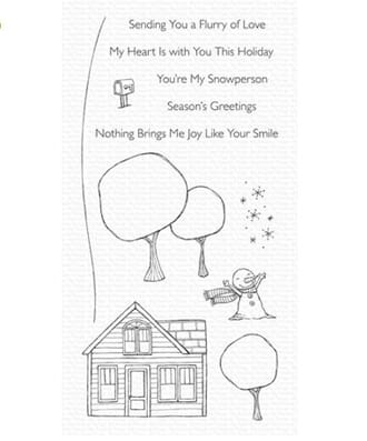 MFT: Flurry of Love Clear Stamps, 4x8 inch