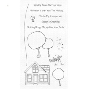 MFT: Flurry of Love Clear Stamps, 4x8 inch
