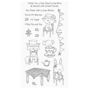 MFT: SY Tea Party Clear Stamps, 3x4 inch