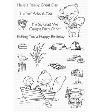 MFT: Reel-y Great Day Clear Stamps, 4x6 inch