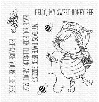 MFT: TI Sweet Honey Bee Clear Stamps, 4x4 inch