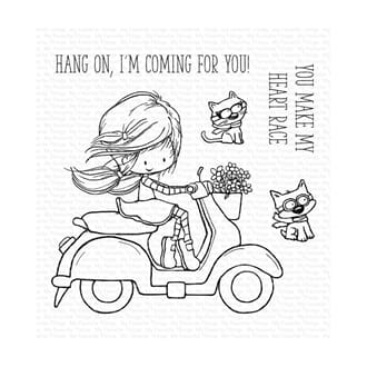 MFT: TI You Make My Heart Race Clear Stamps, 4x4 inch