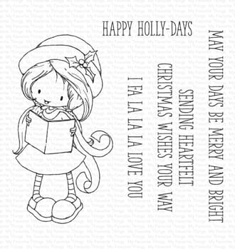 MFT: TI Happy Holly-days Clear Stamps, 4x4 inch