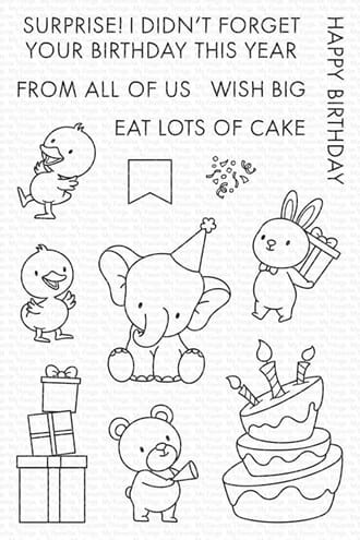 MFT - Eat Lots of Cake Clear Stamps, 4x6 inch