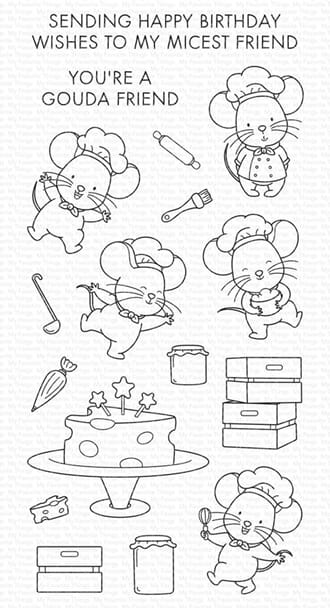 MFT - Micest Friend Clear Stamps, 4x8 inch