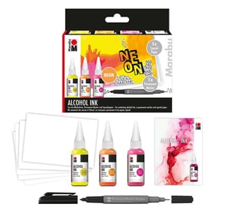 Marabu Alcohol - Neon Ink Set