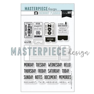 Masterpiece Design - Weekly Tick Memory Planner Clear Stamps