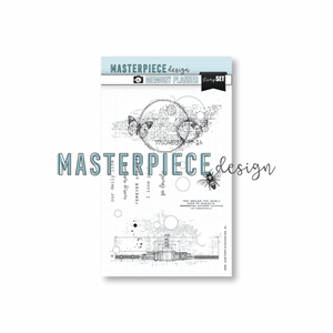 Masterpiece - Butterfly Circles 4x6 Inch Clear Stamp Set