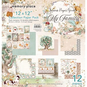 Kawaii - Paper Goods My Family 12x12 Inch Paper Pack