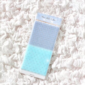 Memory Place - Sheer Glitter Ribbon Blueberry & Skyblue