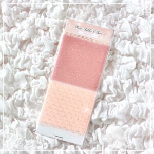 Memory Place - Sheer Glitter Ribbon Stawberry & Peach