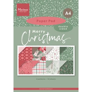 Marianne Design - Merry Christmas A4 Paper Pad