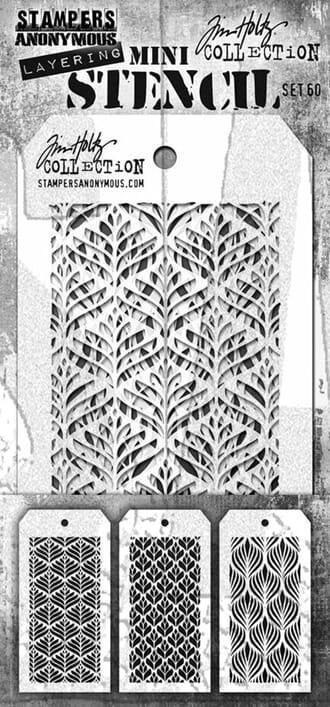 Tim Holtz - Set #60 Layering Mini Stencil
