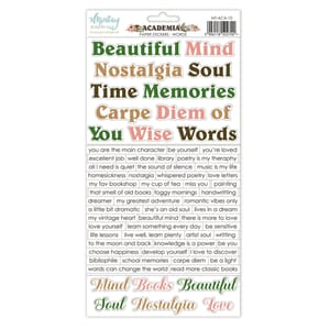 Mintay - Words Academia 6x12 Inch Paper Stickers