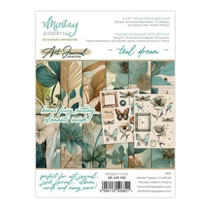 Mintay - Art Journal Paper Pad 6x8 Inch Teal Dream