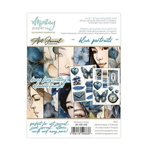 Mintay - Art Journal Paper Pad 6x8 Inch Blue Portraits