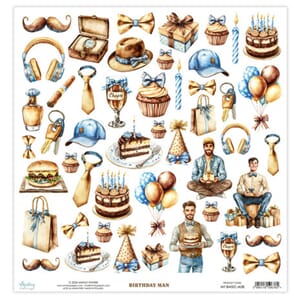 Mintay - Birthday Man 12x12 Inch Paper Elements