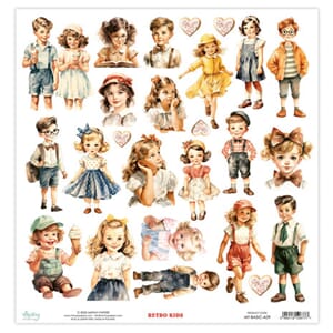 Mintay - Retro Kids 12x12 Inch Paper Elements