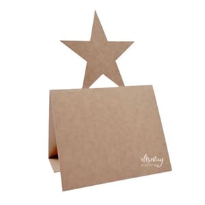 Mintay - Kraft Basic Star Card Base