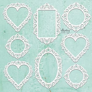 Mintay - Ornate Frames Chippies Decor 12x12 Inch