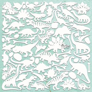 Mintay - Dino Chippies Decor 12x12 Inch