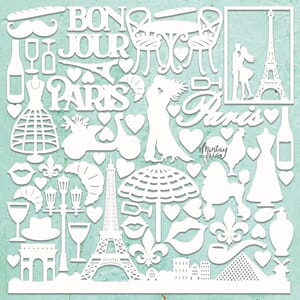 Mintay - Paris Chippies Decor 12x12 Inch