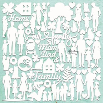 Mintay - Family Chippies Decor 12x12 Inch