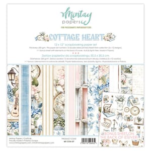 Mintay - Cottage Heart 12x12 Inch Scrapbooking Paper Set