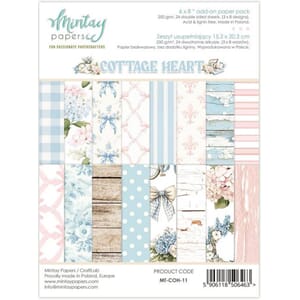 Mintay - Cottage Heart 6x8 Inch Add-On Paper Pack