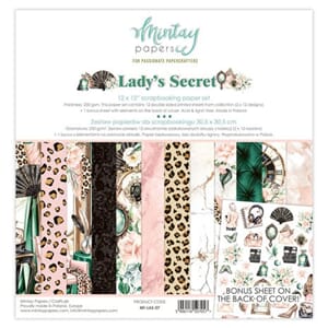 Mintay - Lady's Secret 12x12 Inch Scrapbooking Paper Set