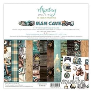 Mintay - Man Cave 8x8 Inch Scrapbooking Paper Pad