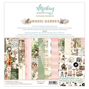 Mintay - Music Garden 12x12 Inch Scrapbooking Paper Set